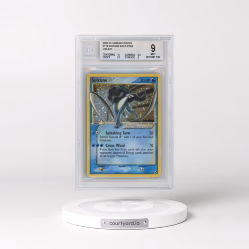 2005 EX Unseen Forces #115 Suicune â?? - Holo (BGS 9 MINT)