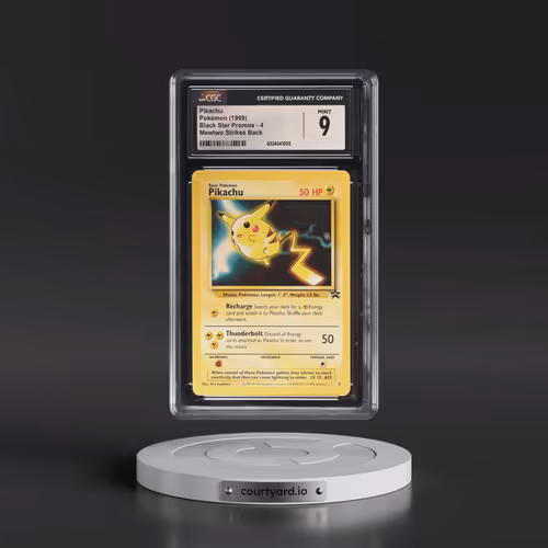 1999 Black Star Promos #4 Pikachu - Mewtwo Strikes Back (CGC 9 MINT)