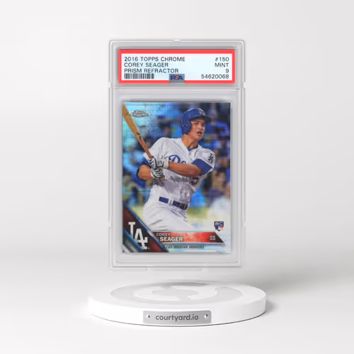 2016 Topps Chrome #150 Corey Seager - Prism Refractor (PSA 9 MINT)