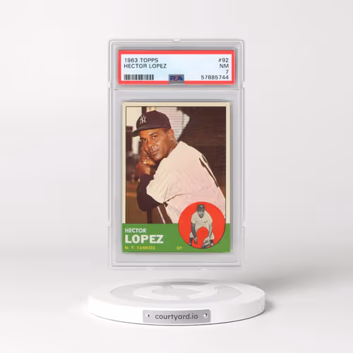 1963 Topps #92 Hector Lopez (PSA 7 NM)