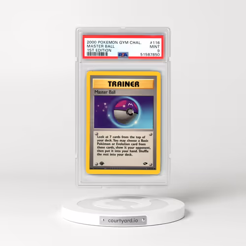 2000 Pokémon Gym Challenge #116 Master Ball - 1st Edition (PSA 9 MINT)
