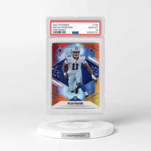 2021 Panini Phoenix #146 Micah Parsons - Fire Burst (PSA 10 GEM MINT)