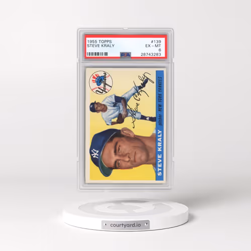 1955 Topps #139 Steve Kraly (PSA 6 EX-MT)