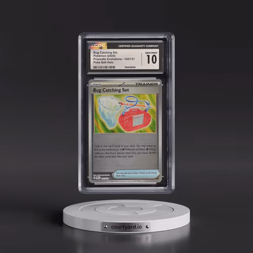 2024 Prismatic Evolutions - PRE EN #102/131 Bug Catching Set - Poké Ball Holo (CGC 10 GEM MINT)