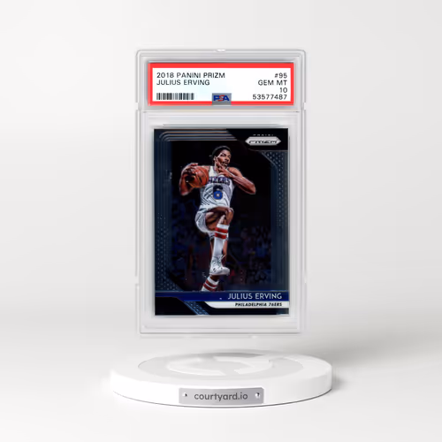 2018 Panini Prizm #95 Julius Erving (PSA 10 GEM MINT)