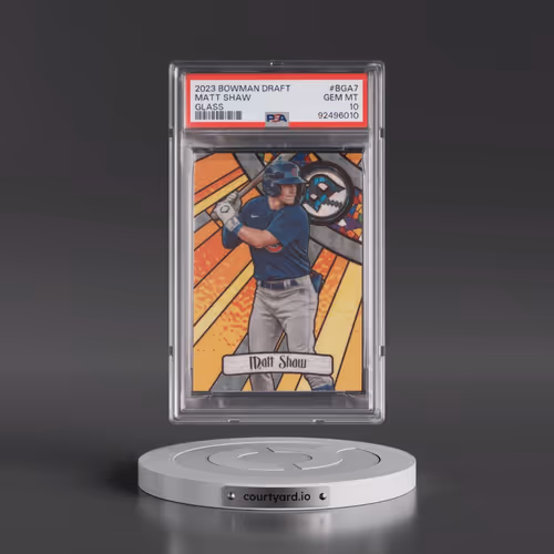 2023 Bowman Draft Bowman Glass #BGA7 Matt Shaw (PSA 10 GEM MINT)