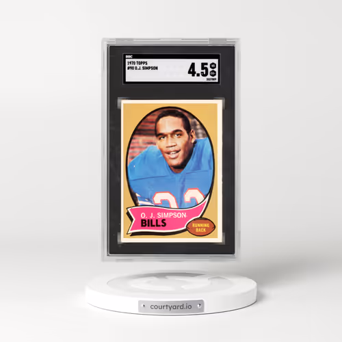 1970 Topps #90 Oj Simpson (SGC 4.5 VG-EX+)