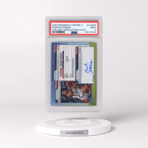 2024 Bowman Chrome University College Application Autographs #CAASS Sarah Strong (PSA 9 MINT)