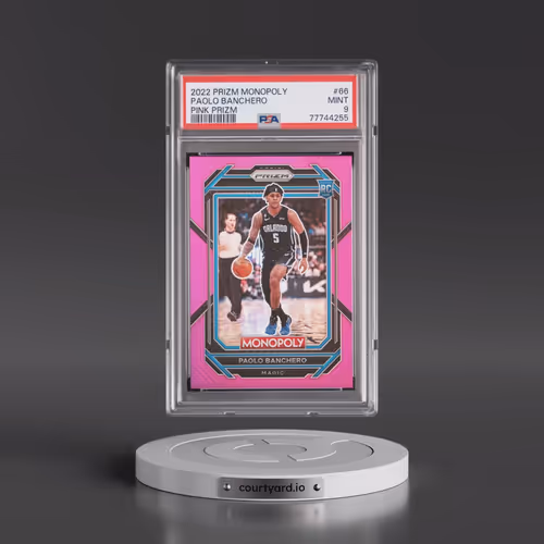 2022 Panini Prizm Monopoly #66 Paolo Banchero - Pink Prizm (PSA 9 MINT)