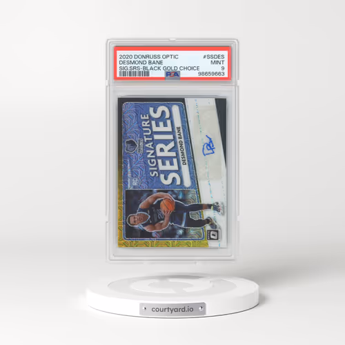 2020 Panini Donruss Optic Signature Series #SSDES Desmond Bane - Black Gold Choice (PSA 9 MINT)