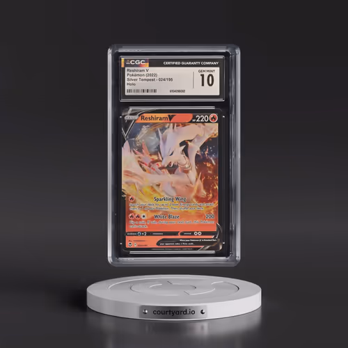 2022 Silver Tempest #024/195 Reshiram V - Holo (CGC 10 GEM MINT)
