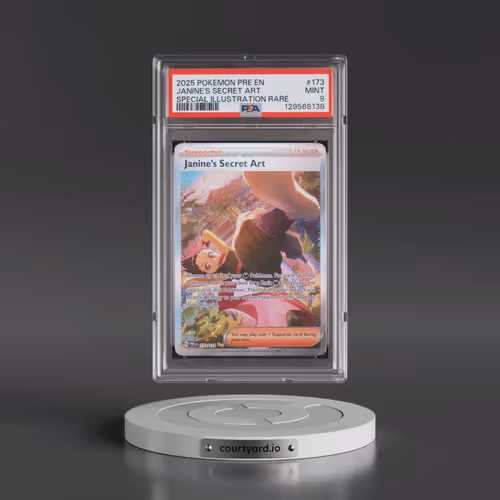 2025 Pokémon Pre EN-Prismatic Evolutions #173 Janine's Secret Art - Special Illustration Rare (PSA 9