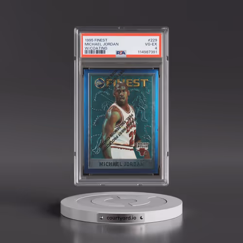 1995 Finest #229 Michael Jordan - w/Coating (PSA 4 VG-EX)