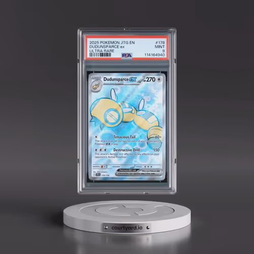 2025 Pokémon Jtg EN-Journey Together #178 Dudunsparce EX - Holo Ultra Rare (PSA 9 MINT)
