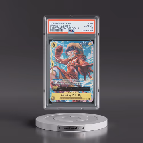 2025 One Piece Promos #109 Monkey D. Luffy - Illustration Box Vol.3 (PSA 10 GEM MINT)