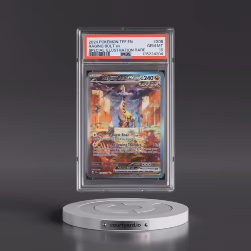 2024 Pokémon Tef EN-Temporal Forces #208 Raging Bolt EX - Holo Special Illustration Rare (PSA 10 GEM