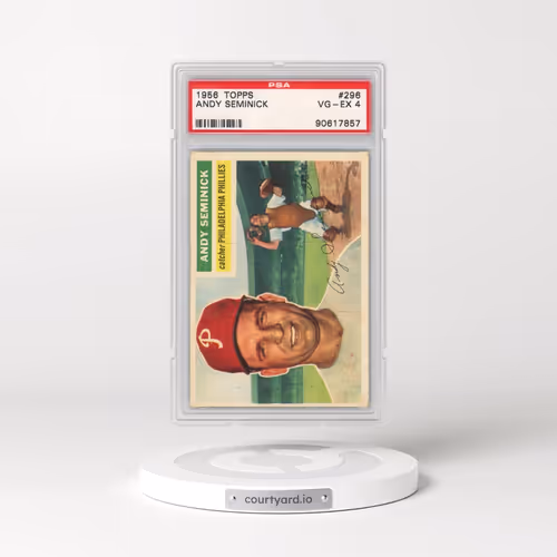 1956 Topps #296 Andy Seminick (PSA 4 VG-EX)