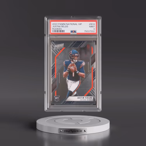 2022 Panini National VIP Rookies #RC6 Justin Fields (PSA 9 MINT)