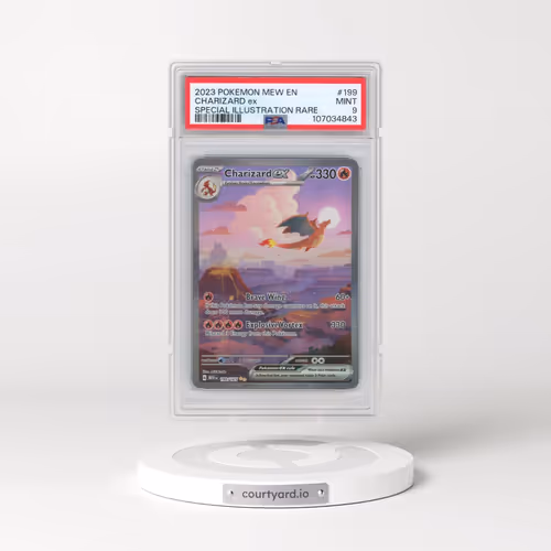 2023 Pokémon Mew EN-151 #199 Charizard EX - Holo Special Illustration Rare (PSA 9 MINT)
