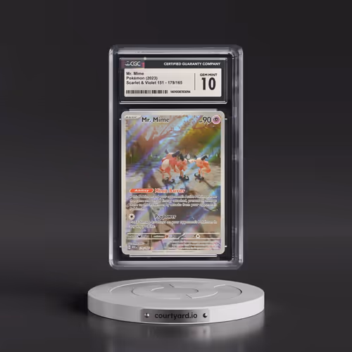 2023 Scarlet & Violet 151 - MEW EN #179/165 Mr. Mime - Illustration Rare Holo (CGC 10 GEM MINT)