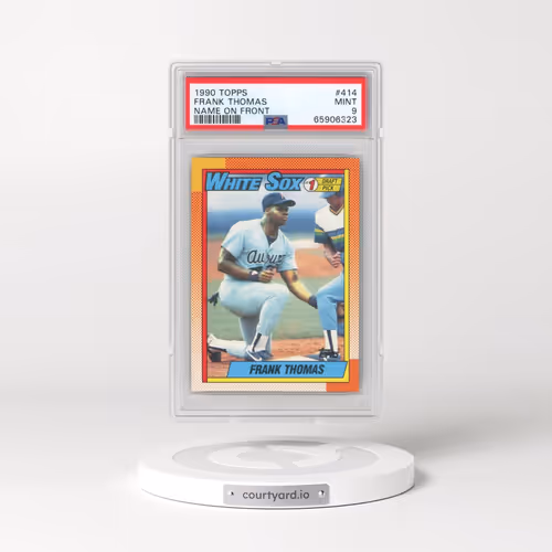 1990 Topps #414 Frank Thomas - Name on Front (PSA 9 MINT)
