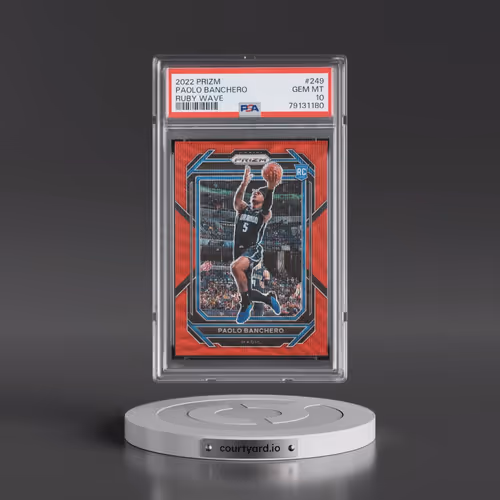 2022 Panini Prizm #249 Paolo Banchero - Ruby Wave (PSA 10 GEM MINT)