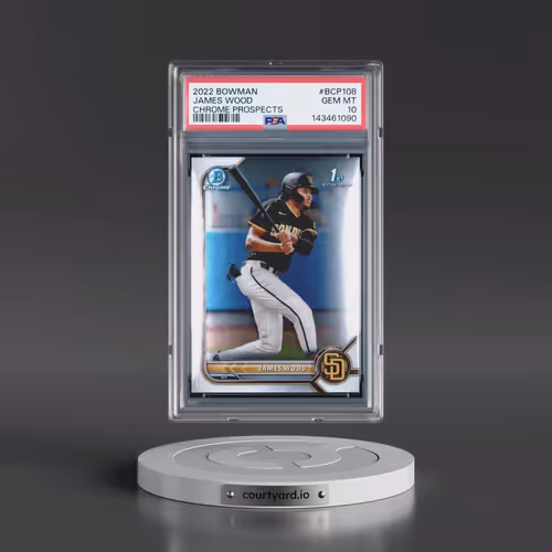 2022 Bowman Chrome Prospects #BCP108 James Wood (PSA 10 GEM MINT)