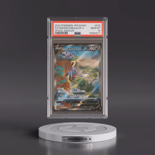 2022 Pokémon Sword & Shield Space Juggler #075 Hisuian Sneasler V - Holo Full Art (PSA 10 GEM MINT)