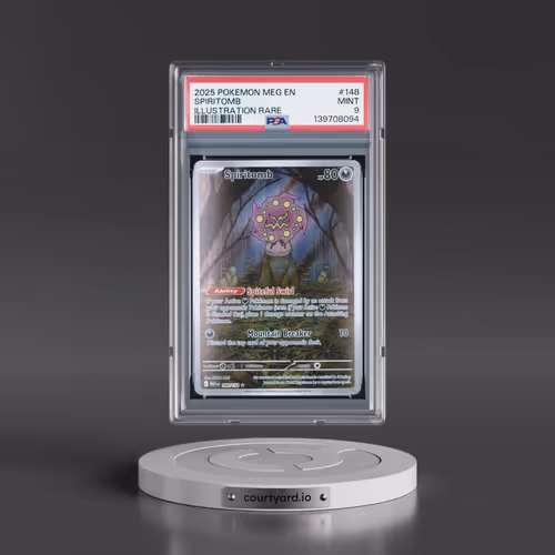 2025 Pokémon Meg EN-Mega Evolution #148 Spiritomb - Illustration Rare (PSA 9 MINT)