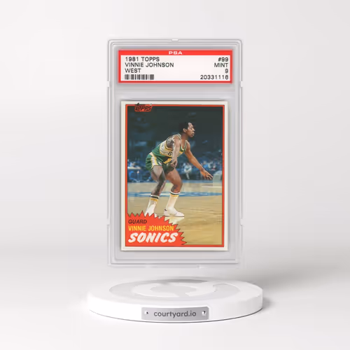 1981 Topps #99 Vinnie Johnson - West (PSA 9 MINT)