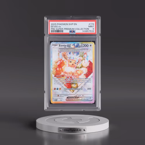 2025 Pokémon Svp EN-SV Black Star Promo #174 Eevee EX - Holo Prismatic Evolutions Super-Premium Coll