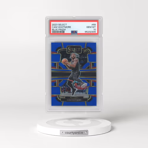 2023 Panini Select #69 Cam Whitmore - Blue Prizm (PSA 10 GEM MINT)