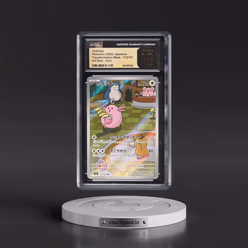 2024 Transformation Mask #113/101 Chansey - Art Rare Holo (CGC 10 PRISTINE)