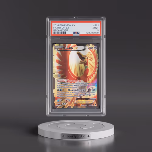 2016 Pokémon XY Breakpoint #121 HO-Oh EX - Holo Full Art (PSA 9 MINT)