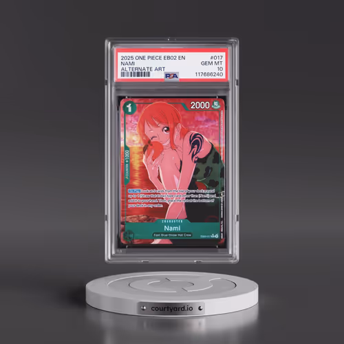 2025 One Piece EB02-Extra Booster -Anime 25th Collection #017 Nami - Alternate Art (PSA 10 GEM MINT)