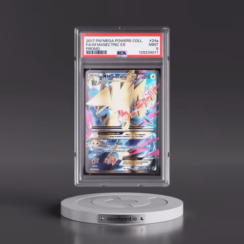 2017 Pokémon Mega Powers Collection Promo #24a M Manectric EX - Holo Full Art (PSA 9 MINT)