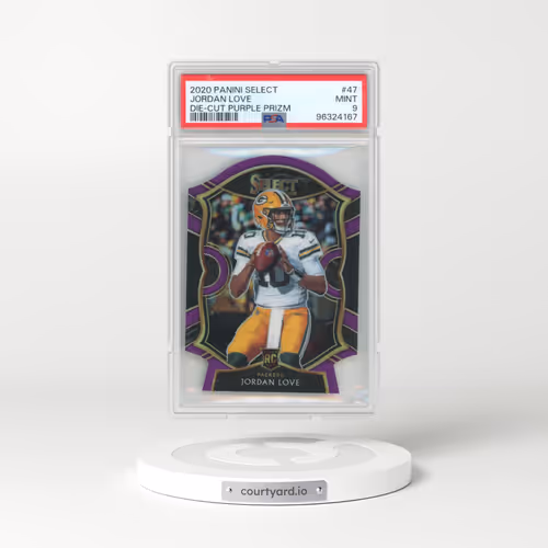 2020 Panini Select #47 Jordan Love - Die-Cut Purple Prizm (PSA 9 MINT)