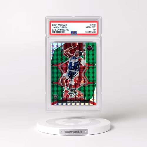 2021 Panini Mosaic #206 Jalen Green - Green Mosaic (PSA 10 GEM MINT)
