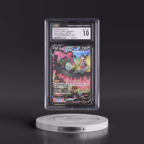 2021 VMAX Climax #242/184 Galarian Moltres V - Holo Character Super Rare (CGC 10 GEM MINT)