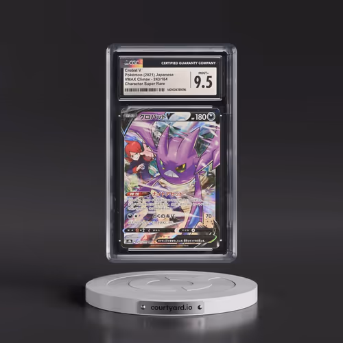 2021 VMAX Climax #243/184 Crobat V - Holo Character Super Rare (CGC 9.5 MINT+)