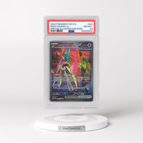 2023 Pokémon Par EN-Paradox Rift #249 Iron Valiant EX - Holo Special Illustration Rare (PSA 8.5 NM-M