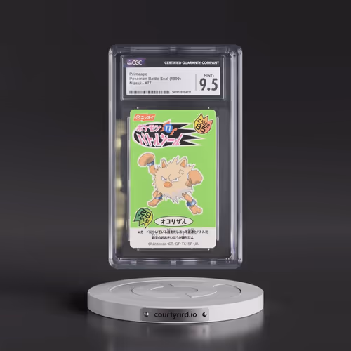 1999 Pokémon Battle Seal (1999 Nissui) - Japanese #77 Primeape (CGC 9.5 MINT+)