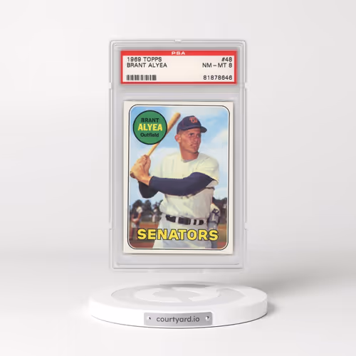 1969 Topps #48 Brant Alyea (PSA 8 NM-MT)
