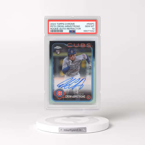 2024 Topps Chrome Rookie Autographs #RAPC Pete Crow-Armstrong - Refractor (PSA 10 GEM MINT)