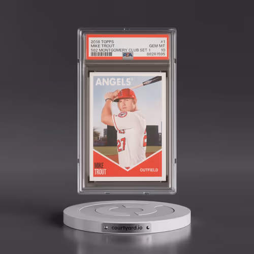 2018-19 Topps 582 Montgomery Club Set 1 #1 Mike Trout (PSA 10 GEM MINT)