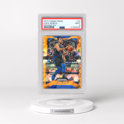 2019 Panini Prizm #75 Luka Doncic - Orange Ice (PSA 9 MINT)