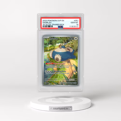 2023 Pokémon Svp EN-SV Black Star Promo #051 Snorlax - 151 Elite Trainer Box (PSA 10 GEM MINT)