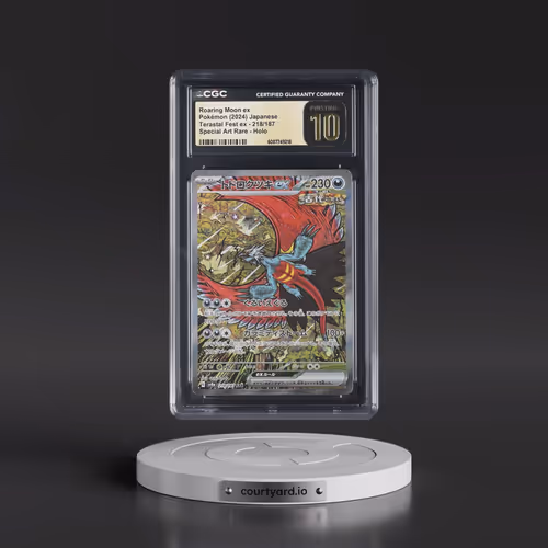 2024 High Class Pack: Terastal Fest ex - sv8a #218/187 Roaring Moon ex - Special Art Rare Holo (CGC