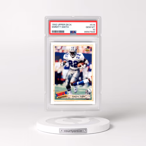 1992 Upper Deck #516 Emmitt Smith (PSA 10 GEM MINT)