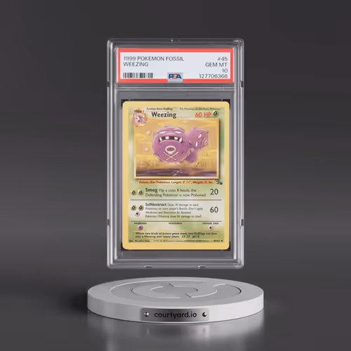 1999 Pokémon Fossil #45 Weezing (PSA 10 GEM MINT)